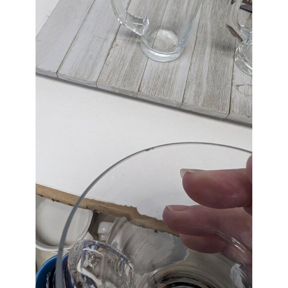 Farberware Set Of 4 Irish Coffee Hot Cold Clear Footed Mugs 5 1/4" - Picture 4 of 6